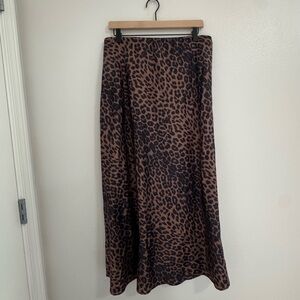 Leopard Print Maxi Skirt